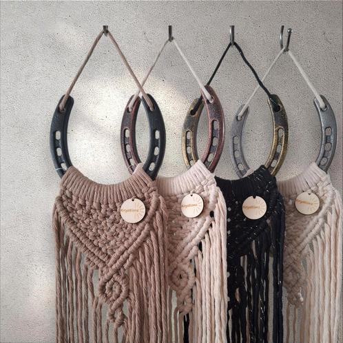 Macramé hoefijzer wanddecoraties, nieuw, Huis en Inrichting, Woonaccessoires | Wanddecoraties, Nieuw, Ophalen of Verzenden