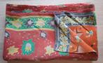 Vintage sari quilt, plaid, deken, Kantha, Sissel, Ophalen of Verzenden, Nieuw
