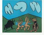Picasso Bacchanal with Black Bull Linocut Genummerd, Antiek en Kunst, Kunst | Litho's en Zeefdrukken, Ophalen of Verzenden