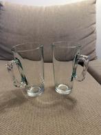 2x Glazen Theeglazen met Handvat – Transparant, Huis en Inrichting, Keuken | Servies, Glas of Glazen, Ophalen of Verzenden, Overige stijlen