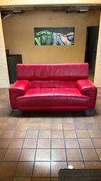 leren elektrische 2,5 zits bank Calia Italia, Huis en Inrichting, Ophalen, Gebruikt, Driepersoons, Rechte bank