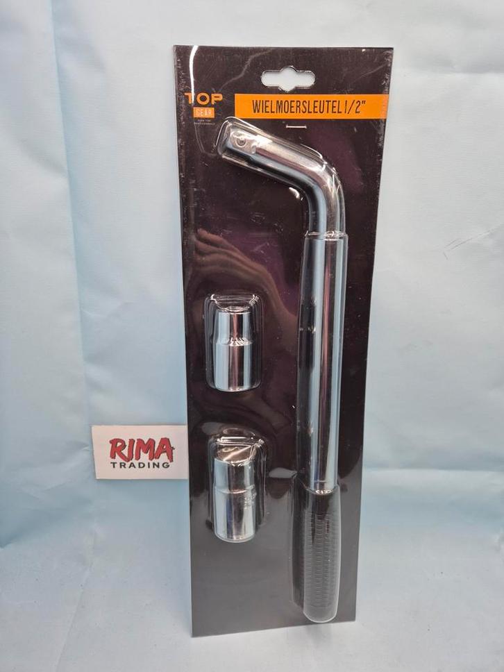 Wielmoersleutel 1/2" met 17mm & 19mm doppen, Auto diversen, Autogereedschap, Nieuw, Ophalen of Verzenden