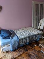 Onderschuifbed als nieuw excl matrassen, Ophalen, 90 cm, Eenpersoons, Wit