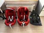Cybex complete SET, rood met Isofix base, Verstelbare rugleuning, Gebruikt, 0 t/m 18 kg, Isofix