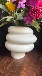 Grote keramieken vaas H&M Home - mat wit, Ophalen, Wit, Aardewerk of Porselein, Zo goed als nieuw