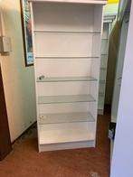 Witte kast uitstalling kleding enz, Huis en Inrichting, 200 cm of meer, Ophalen of Verzenden, 25 tot 50 cm, Glas