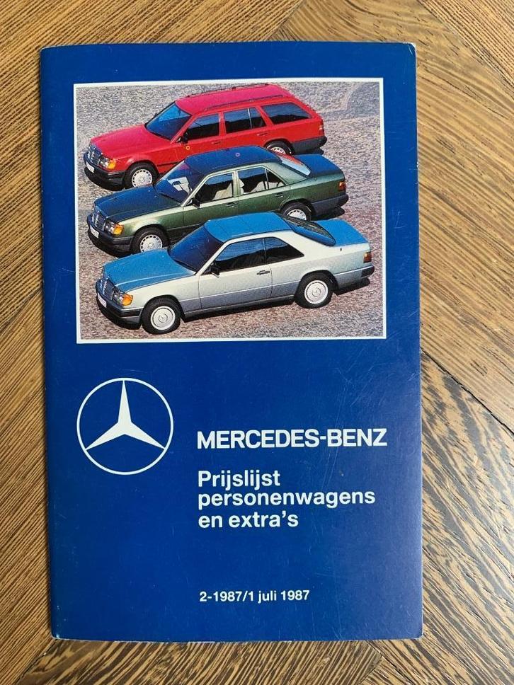Prijslijst Mercedes-Benz personenwagens juli 1987 nieuw!, Boeken, Auto's | Folders en Tijdschriften, Nieuw, Mercedes, Ophalen of Verzenden