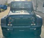 ‼️JEEP WRANGLER JK 3.6 V6 284PK BLAUW BJ2013 HARD/SOFTTOP‼️, Auto's, Automaat, Zwart, Blauw, Leder