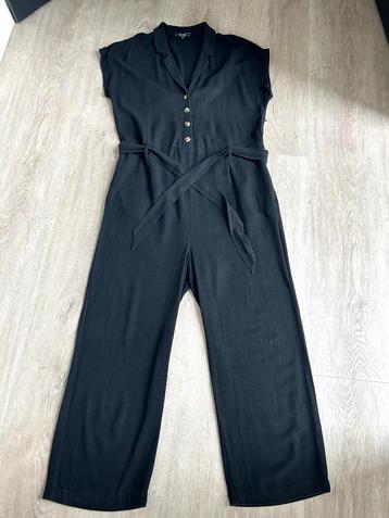 King Louie maat 44 zwart linnen jumpsuit broekpak 2179 beschikbaar voor biedingen