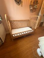 Bamboe ledikant dreumes peuterbed boho bamboo, Ophalen, 70 tot 85 cm, Zo goed als nieuw, Minder dan 140 cm