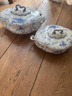 Oude Delfts blauwe dekschalen - perfecte staat!, Ophalen, Zo goed als nieuw, Aardewerk, Overige stijlen