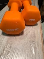 2x dumbbells 2kg, Sport en Fitness, Ophalen of Verzenden, Zo goed als nieuw, Benen, Dumbbell