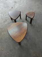 3 bijzet tafeltjes, Huis en Inrichting, Tafels | Bijzettafels, Ophalen, Minder dan 45 cm, Minder dan 55 cm, Gebruikt