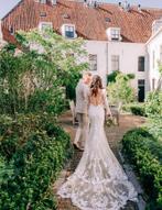 Elegant trouwjurk, Ophalen of Verzenden, Zo goed als nieuw, Wit, Trouwjurk