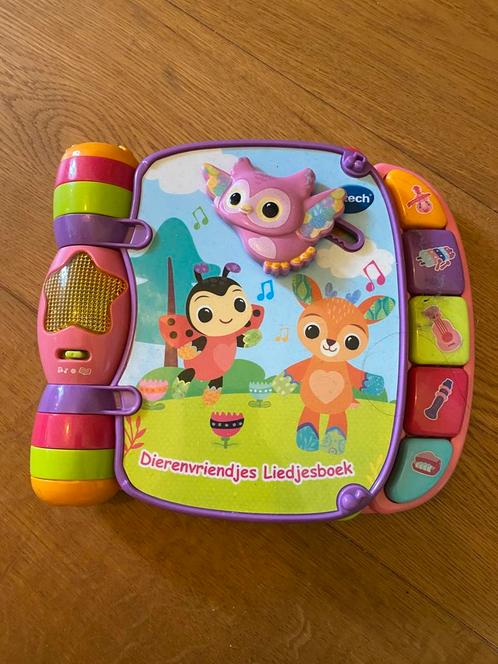 Vtech dierenliedjesboek roze, Kinderen en Baby's, Speelgoed | Vtech, Zo goed als nieuw, Verzenden