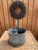 antieke zinken emmer, mop emmer 33x24x22, Ophalen of Verzenden
