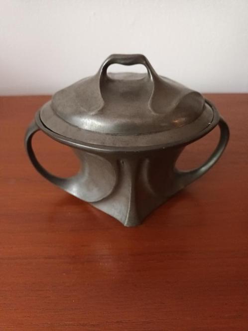 Tinnen pot/ ArtDeco/ArtNouveau/Jugendstil....., Antiek en Kunst, Antiek | Tin, Ophalen of Verzenden