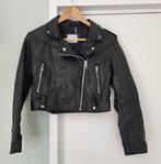 Stoere zwarte jas (jack) van imitatieleer, Zwart, Maat 42/44 (L), Nieuw, Jasje