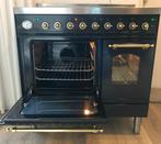 Prachtig 90cm keramisch Boretti fornuis! 2 ovens - antraciet, Witgoed en Apparatuur, Kookplaten, Keramisch, Ophalen of Verzenden