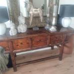Antieke chinese sidetable, Huis en Inrichting, Tafels | Sidetables, Ophalen, Zo goed als nieuw, 25 tot 50 cm, Rechthoekig