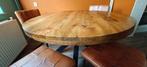 Mangohout eettafel rond (130 cm), Ophalen, Rond, Zo goed als nieuw, Vijf personen of meer
