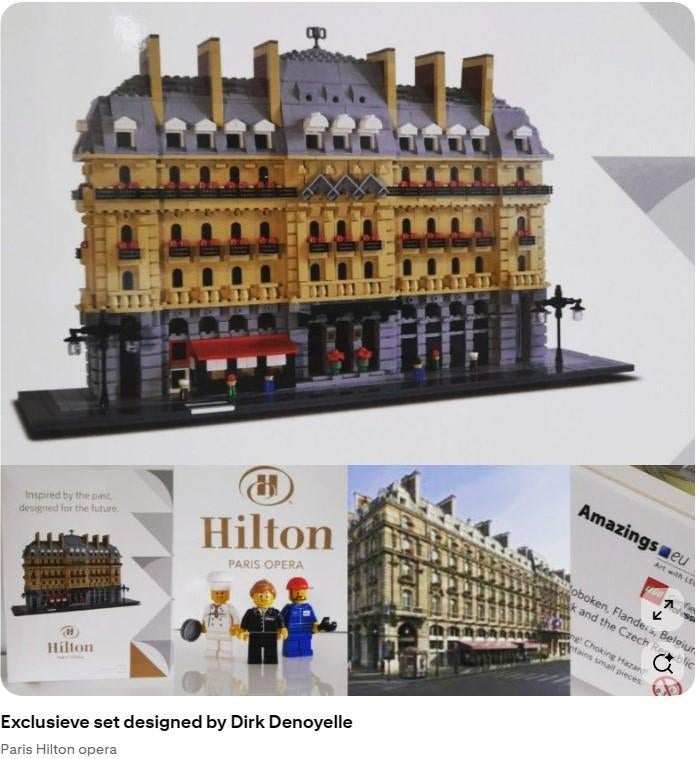 LEGO MOC PARIS HILTON NIEUW VERZEGELD IN DOOS € 575,00, Ophalen, Nieuw, Complete set, Lego