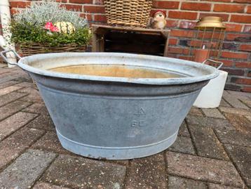 Grote Zinken Bak - Plantenbak zinken teil beschikbaar voor biedingen