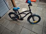 16 inch fiets zwart blauw, Ophalen, Gebruikt, 16 tot 20 inch
