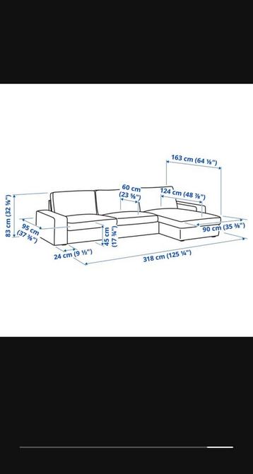 IKEA Kivik Chaise Long (3 x!) + 2,5 Zitsbank - Bottled Green - afbeelding 4
