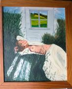 schilderij vrouw nr 7028, Antiek en Kunst, Ophalen of Verzenden