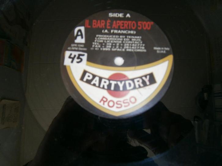 Partydry – Rosso. 1995. Space Records 1040. Happy Hardcore, Cd's en Dvd's, Vinyl | Dance en House, Gebruikt, Dance Populair, 12 inch