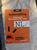 Samenvatting Nederlands Examen HAVO 2024-2025, Ophalen of Verzenden, Zo goed als nieuw, HAVO, Nederlands