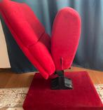 Bioscoopstoel rood gestoffeerd - prijs verlaagd, Huis en Inrichting, Stoelen, Ophalen, Gebruikt, Bioscoop, Metaal