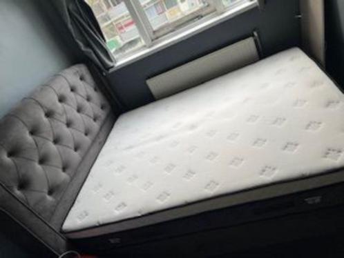 2 persoonsbed adv lezen, Huis en Inrichting, Slaapkamer | Bedden, Zo goed als nieuw, Eenpersoons, 160 cm, 200 cm, Metaal, Grijs