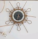 Orfac Nufa Sunburst Wandklok Jrn 50 of 60 MCM zonneklok, Ophalen of Verzenden