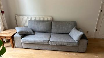 Kivik 3 zits grijs met 2 extra kussens zelfde bekleding - afbeelding 1