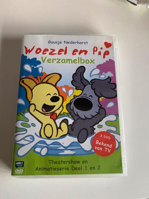 Woezel en Pip verzamelbox van 3 DVD’s, Cd's en Dvd's, Dvd's | Kinderen en Jeugd, Zo goed als nieuw, Overige genres, Boxset, Alle leeftijden