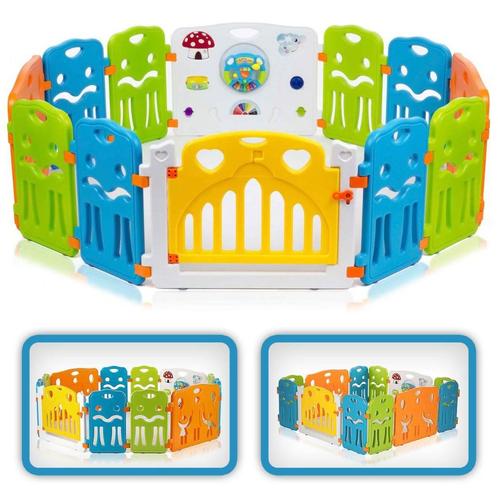 Foldable Baby Playpen Expandable - COLORS XL, Kinderen en Baby's, Boxen, Zo goed als nieuw, Overige vormen, Boxkleed, Ophalen of Verzenden