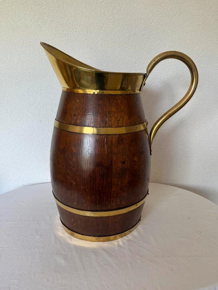 Oude Antieke Kan Vat Ton Paraplubak Wandelstokkenbak, Antiek en Kunst, Curiosa en Brocante, Ophalen of Verzenden