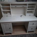 Hemnes bureau met opbouwdeel - wit, Ophalen, Gebruikt, Bureau