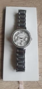 Esprit horloge zilver 108982, 36 mm, Sieraden, Tassen en Uiterlijk, Horloges | Dames, Gebruikt, Ophalen of Verzenden, Staal, Zilver