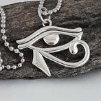 Nwe. Ketting Egyptische Oog van Horus, Sieraden, Tassen en Uiterlijk, Ophalen, Nieuw, Zilver, Overige materialen