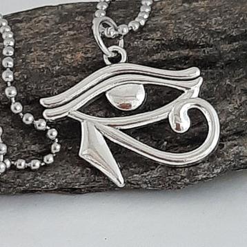 Nwe. Ketting Egyptische Oog van Horus  beschikbaar voor biedingen