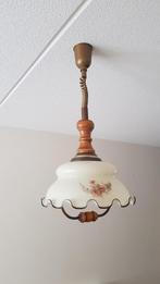 brocante - vintage - retro hanglamp, Gebruikt, Ophalen, Glas