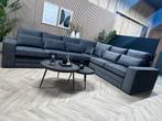 NIEUW Velvet Velours Hoekbank - Antraciet - 341 x 271, Ophalen, Velvet velours hoekbank antraciet nieuw eric custer loungebank
