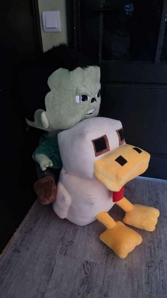 minecraft chicken jockey knuffel xxl pluche, Kinderen en Baby's, Speelgoed | Knuffels en Pluche, Nieuw, Overige typen, Ophalen of Verzenden