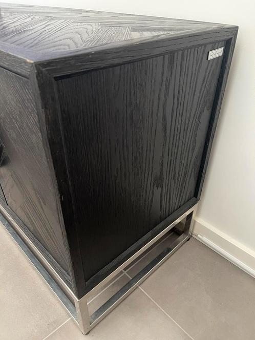 TV Meubel Richmond Blackbone - Zilver, Huis en Inrichting, Kasten | Televisiemeubels, Zo goed als nieuw, Minder dan 100 cm, 150 tot 200 cm