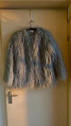 Faux fur jasje HM, Kleding | Dames, Bodywarmers, Maat 38/40 (M), H&M, Blauw, Ophalen of Verzenden