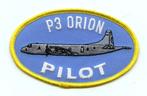 US Navy marine MLD patch P-3 Orion PILOT, Embleem of Badge, Nederland, Ophalen of Verzenden, Marine