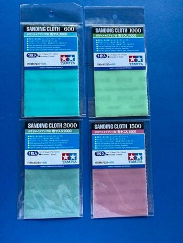 Tamiya		Sanding Cloth 2000 | 1000 | 1500 |  600 beschikbaar voor biedingen